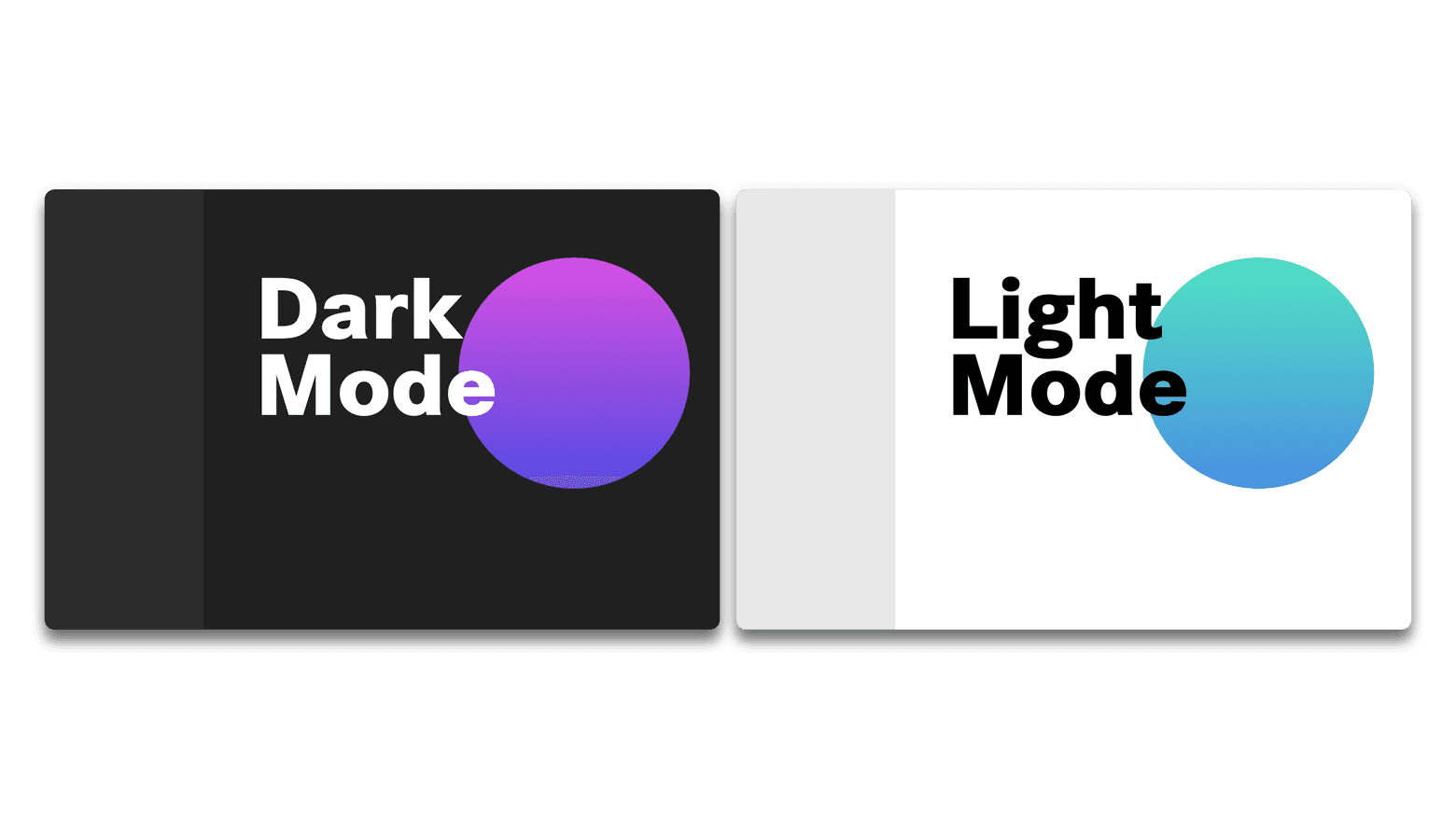 Platform layout in dark and light props.theme. (Abstracted visualization)